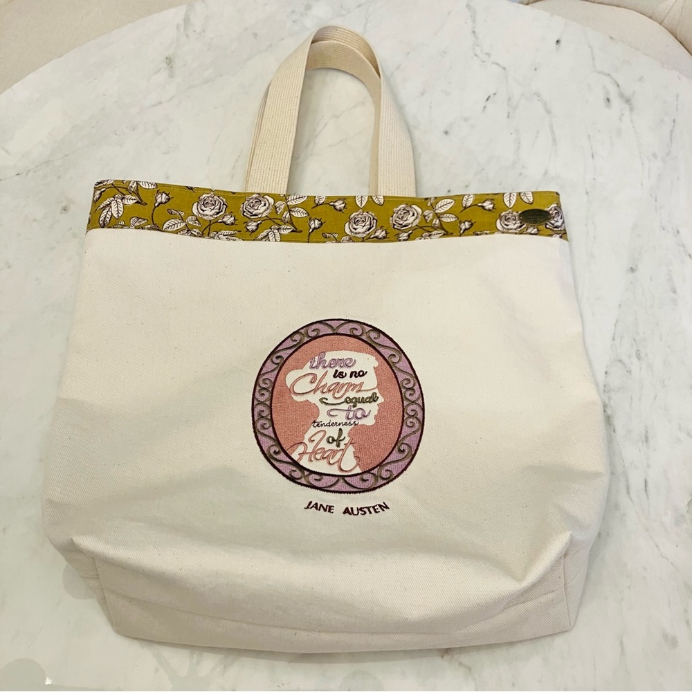 Sold!  New handmade Jane Austen tote